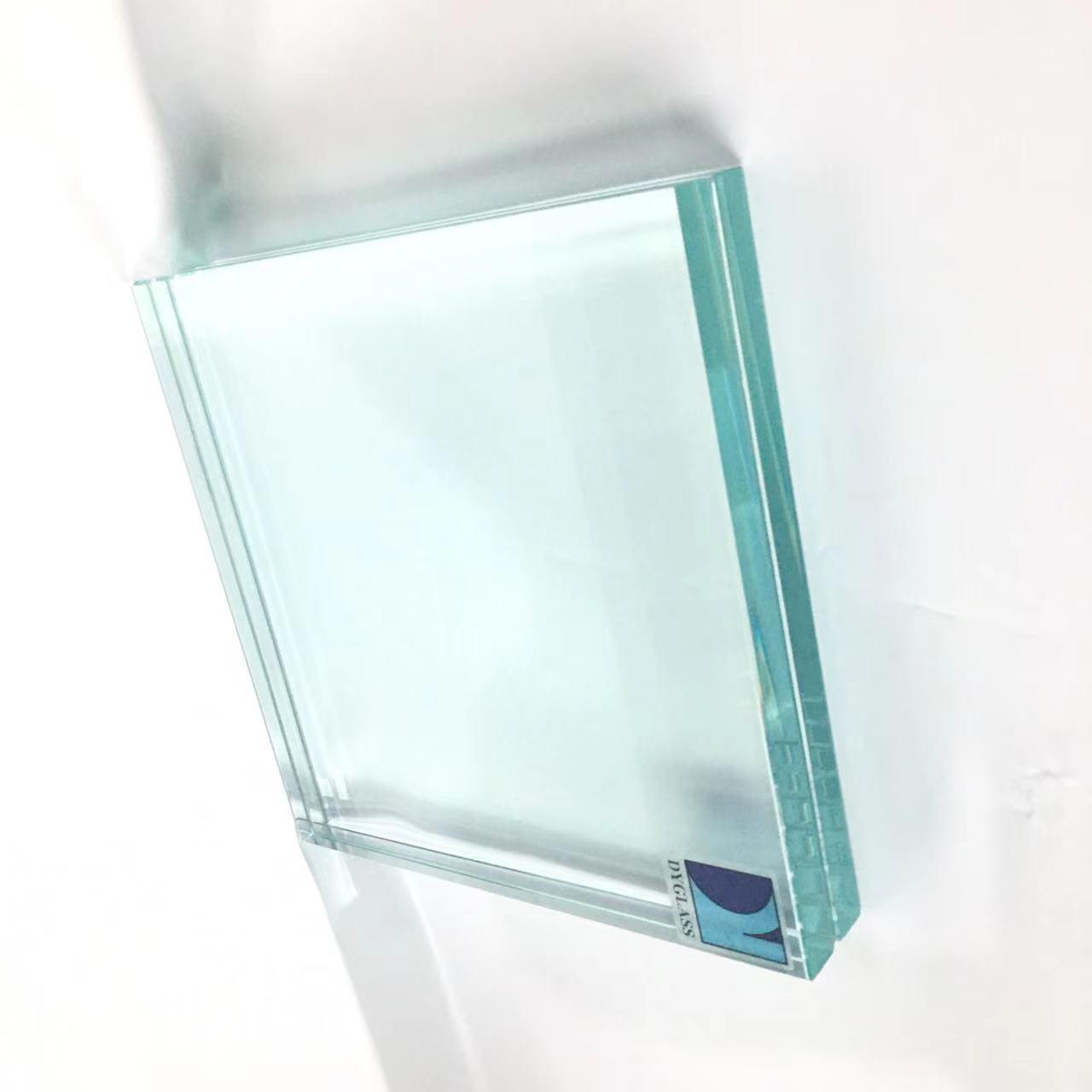 Standard size 10.38 mm 5+0.38+5mm clear annealed epoxy pvb laminated safety glass price