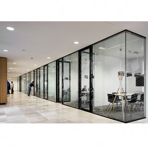 Modern Elegant Modular Workstation Glass Office Partition Wall