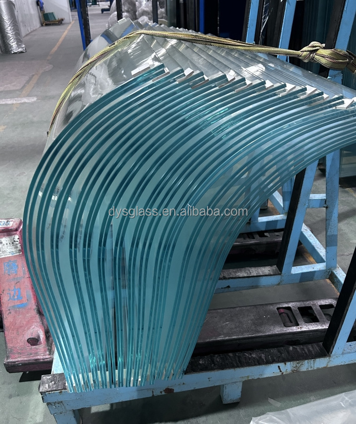 6.38mm to 40.28 mm SGP PVB Clear Flat or Curved Tempered Laminated Glass