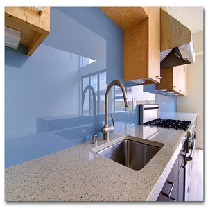 8mm color back painted tempered glass for backsplash for kitchen