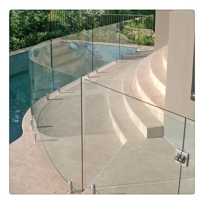 17.52mm curved laminated glass ESG clear low iron PVB SGP film bend tempered glass price per square meter