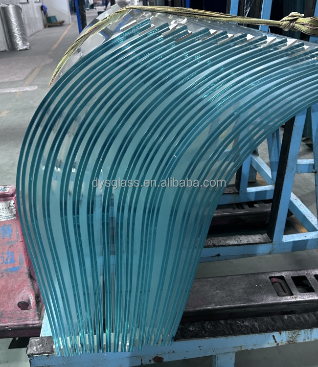 6.38mm to 40.28 mm SGP PVB Clear Flat or Curved Tempered Laminated Glass