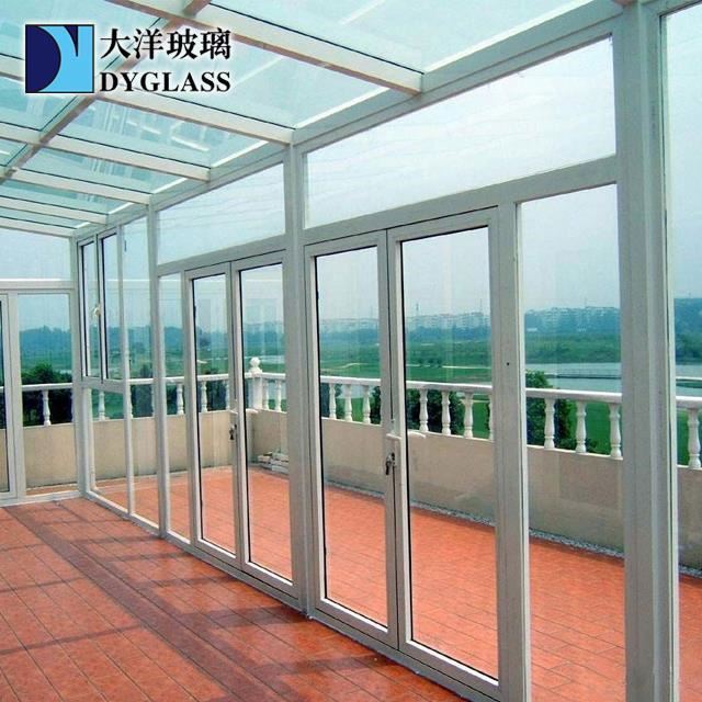 Size customized triangle roof design tempered glass free standing cheap aluminum sunroom kits