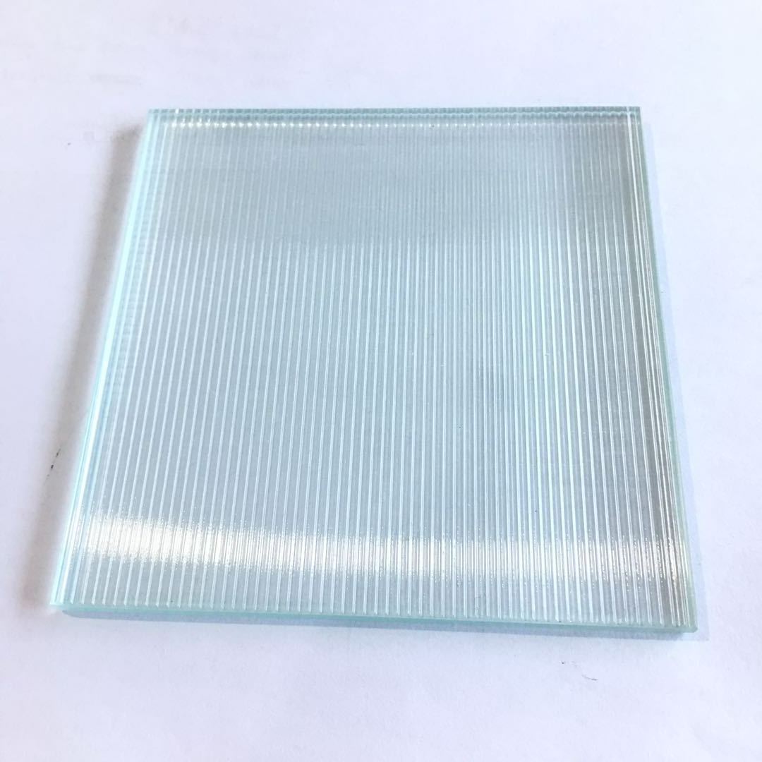 5mm 6mm 8mm 10mm Low Iron Tempered Ribbed Architectural Glass 1/2 inch Narrow reeded patterned glass for Partition