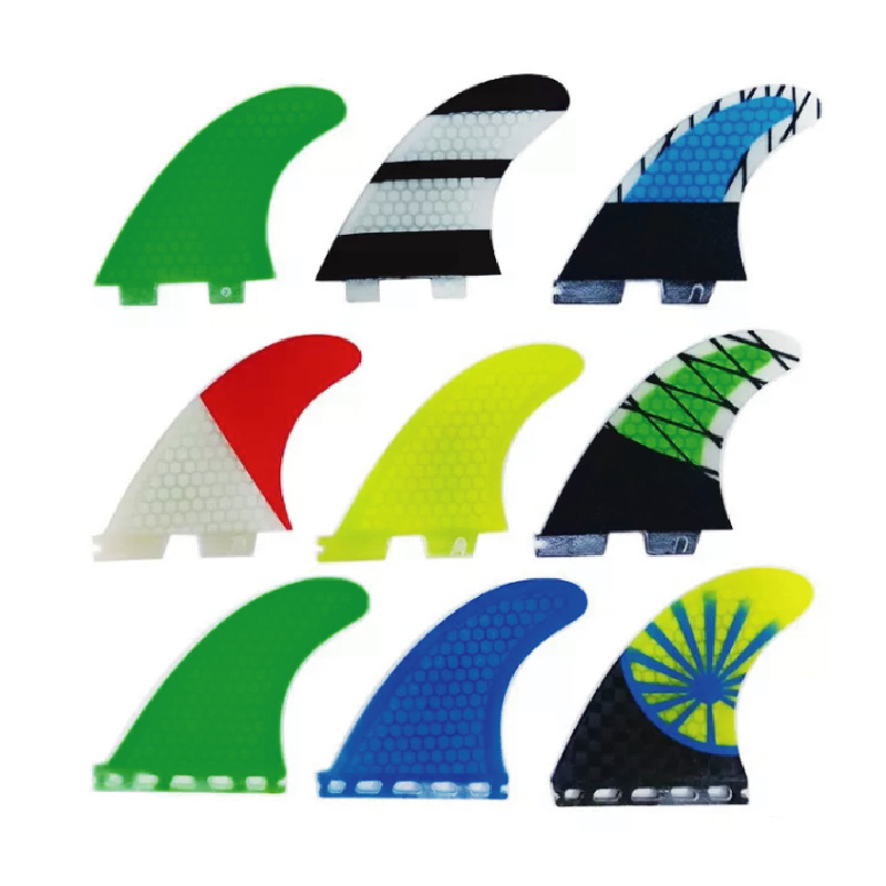 OEM Custom Surfboard Accessories Surf Board Fin FCS1 FCS2  FUTURE Fin FEATURE Carbon Fiber Bamboo Honeycomb Wooden Fin