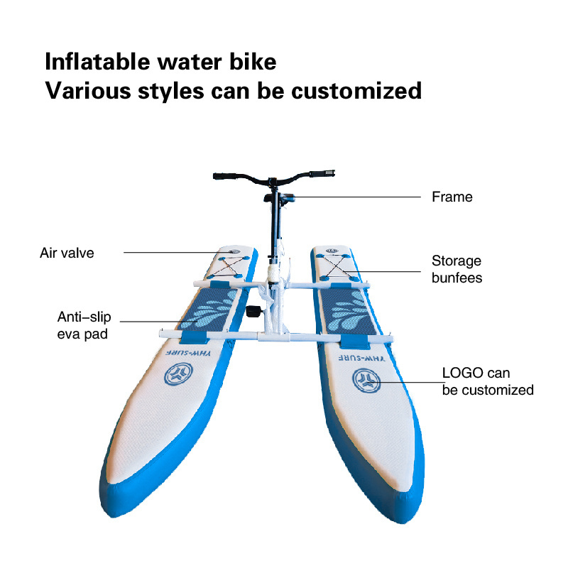 New Design  Aqua Bike  Inflatable Water River Sea Bike Pedal Boat hydro bike  Sale