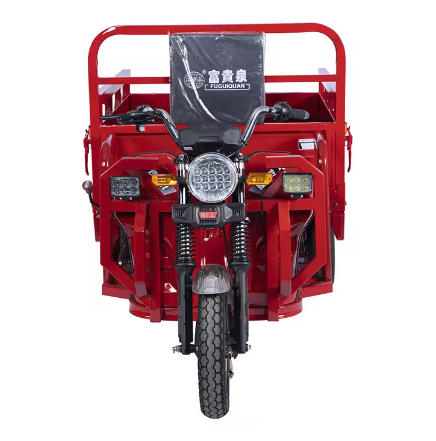 Wholesale High Quality 5 Wheels Electric Cargo Tricycle 1600W 1800W Cargo Motorcycle Rickshaw E Trike Mini Truck for Adult