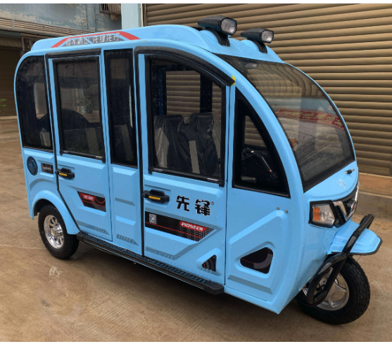 Manufacturer price electric trike Enclosed 5 doors 3 wheel delivery car with low price