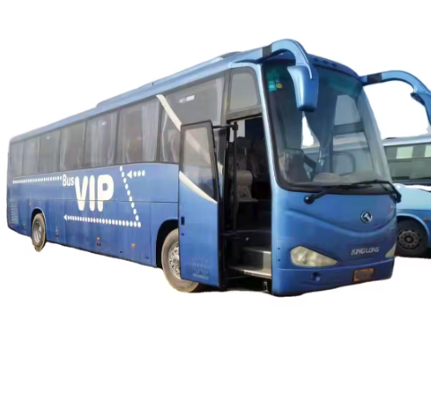 Kinglong 55 Seats luxury Bus Steel Chassis Front Engine city Passenger Bus for sale