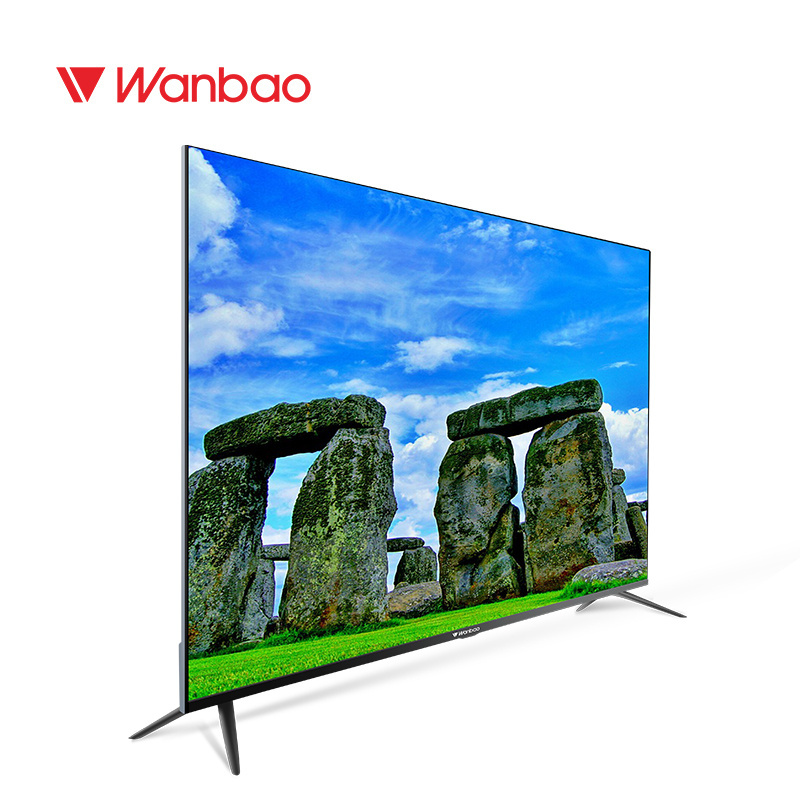 Wanbao  New Design Hot Selling  82inch QLED 4K smart TV  Android 9.0 system QLED 32 43 50 55 58 75 82 Inch Led Tv Smart 2K 4K TV