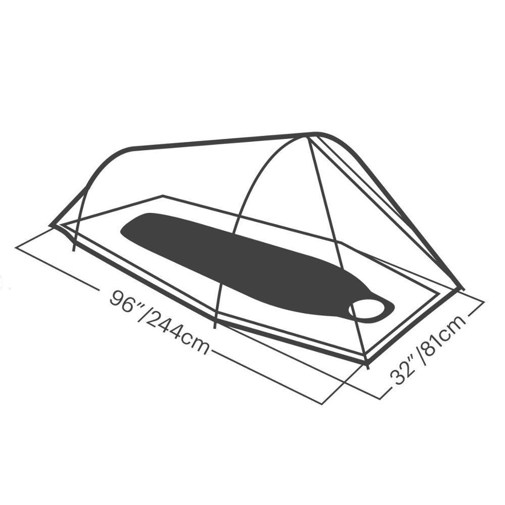 Bivy-style three-season 15D nylon best ultralight backpacking tent   for hunting  camping