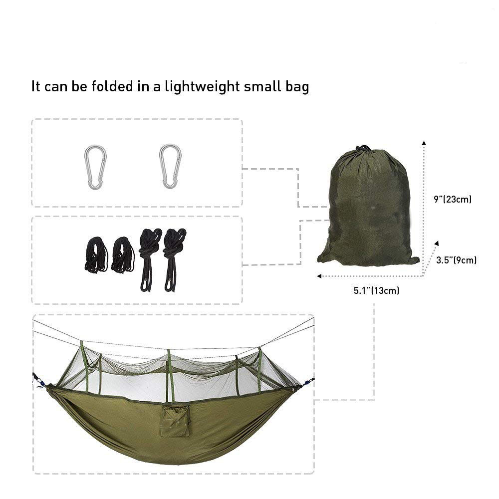 Camping Hammock Single & Double Mosquito Net Hammock