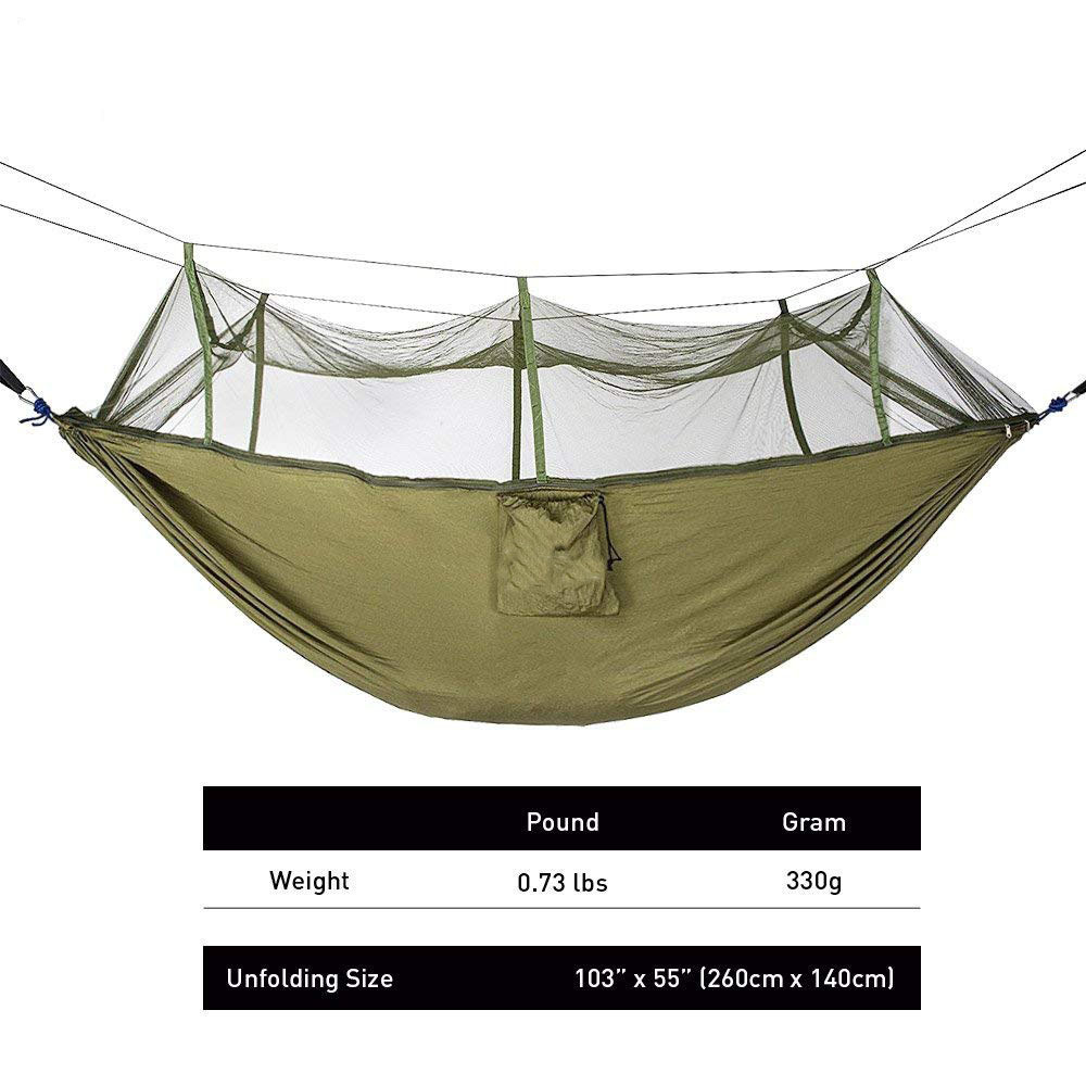 Camping Hammock Single & Double Mosquito Net Hammock