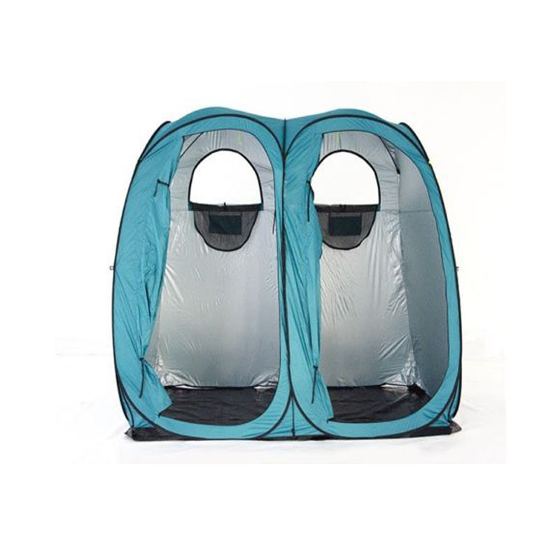 Waterproof Pop Up Camping Shower Tent for 2 Person Outdoor Double Dressing Tent