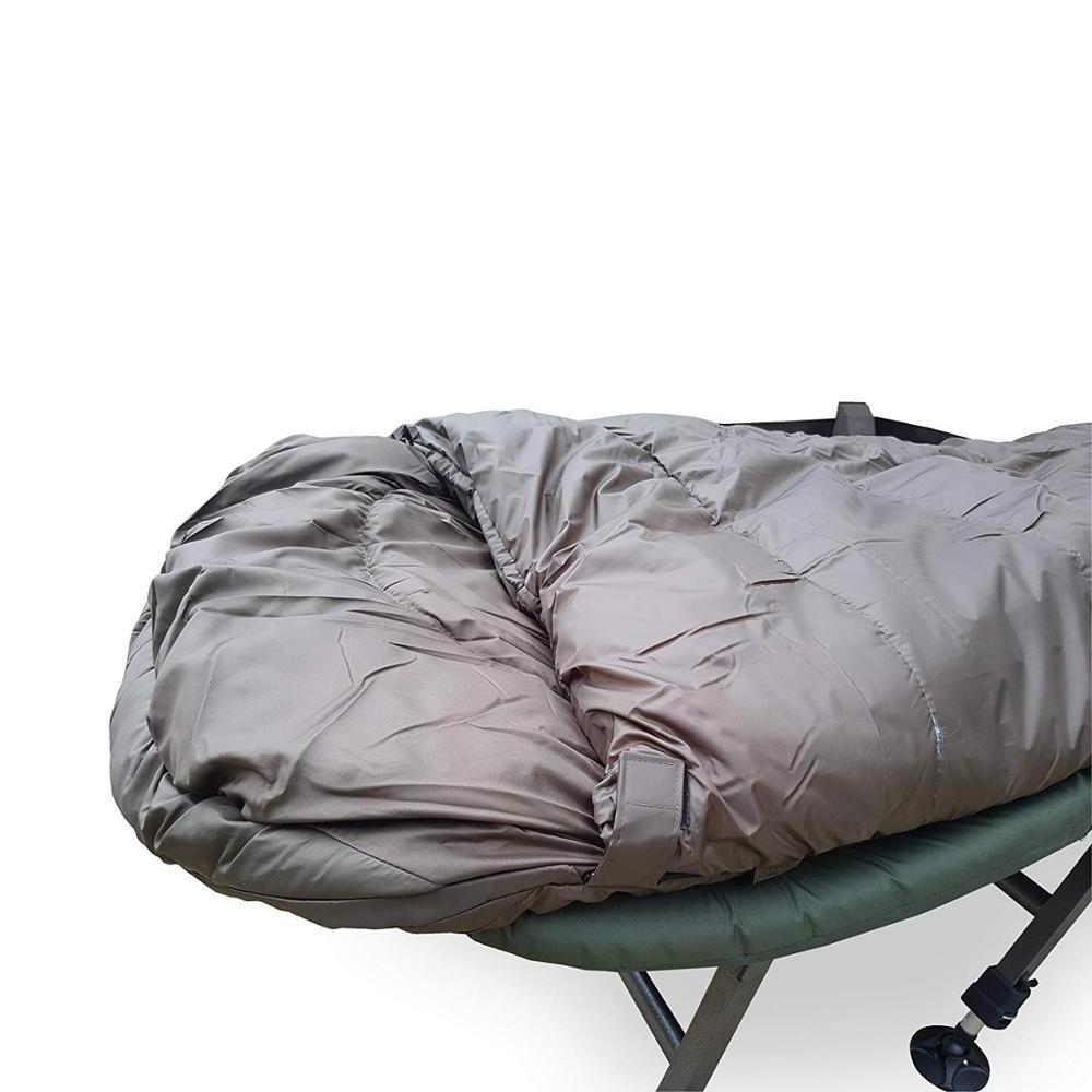 Lightweight 6 leg fishing carp bed bedchair 5 Season sleeping bag sleep system