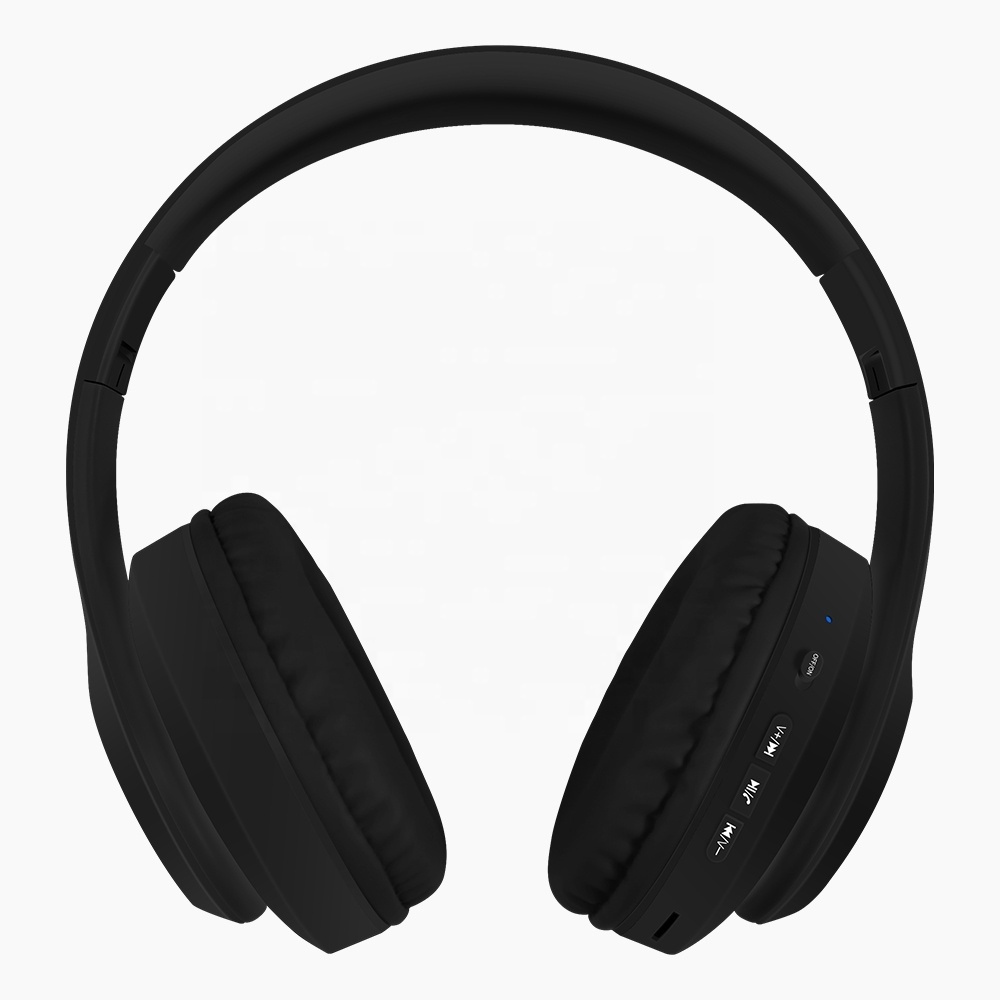 Black headset wireless stereo headphone from manufacturer auriculares bluetooth