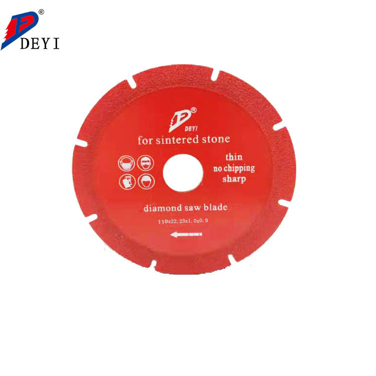 DEYI 4.33 inch Silencing fast cutting Vacuum Brazed Diamond Saw Blade Small Saw Blade for Cutting Ceramic Tile/Marble/Glass