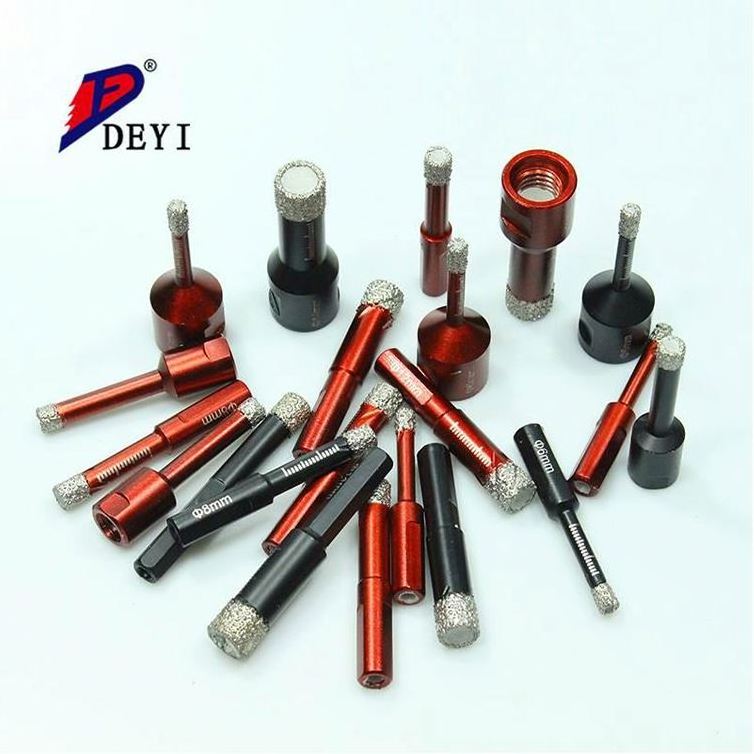 Top Quality Marble Porcelain Ceramic Concrete Vacuum Brazed 10mm Diamond Tool Dry Diamond Core Drill Bit Kit