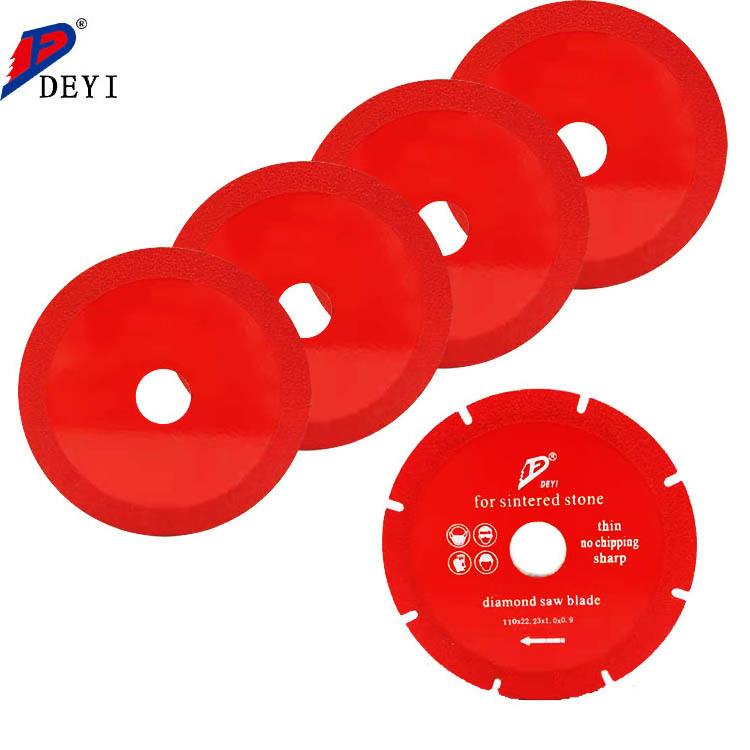 DEYI 4.33 inch Silencing fast cutting Vacuum Brazed Diamond Saw Blade Small Saw Blade for Cutting Ceramic Tile/Marble/Glass