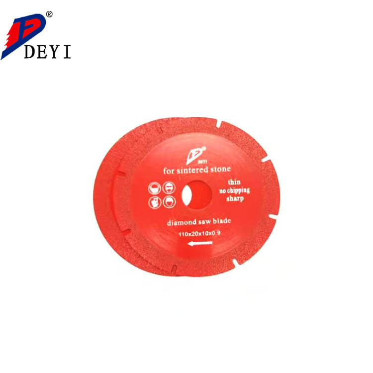 DEYI 4.33 inch Silencing fast cutting Vacuum Brazed Diamond Saw Blade Small Saw Blade for Cutting Ceramic Tile/Marble/Glass