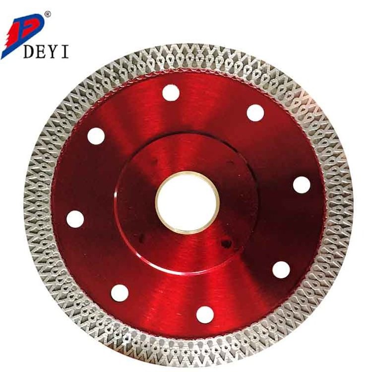 DEYI OEM 180mm Hot pressed circular saw blade diamond cutting disc turbo porcelain tile stone diamond saw blade