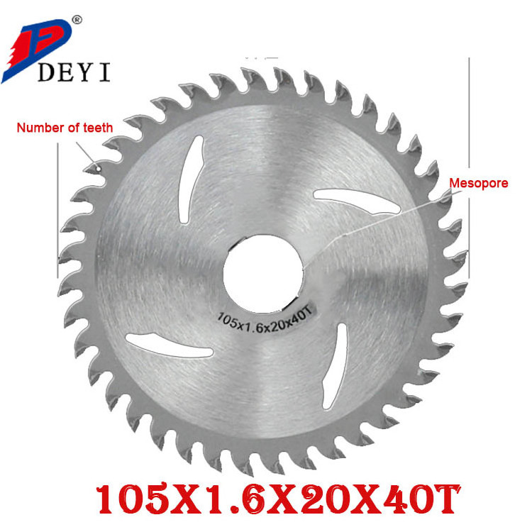 DEYI Hot sale scroll scroll   circular linear diamond tip saw blade for wood cutting tct 7 1/4