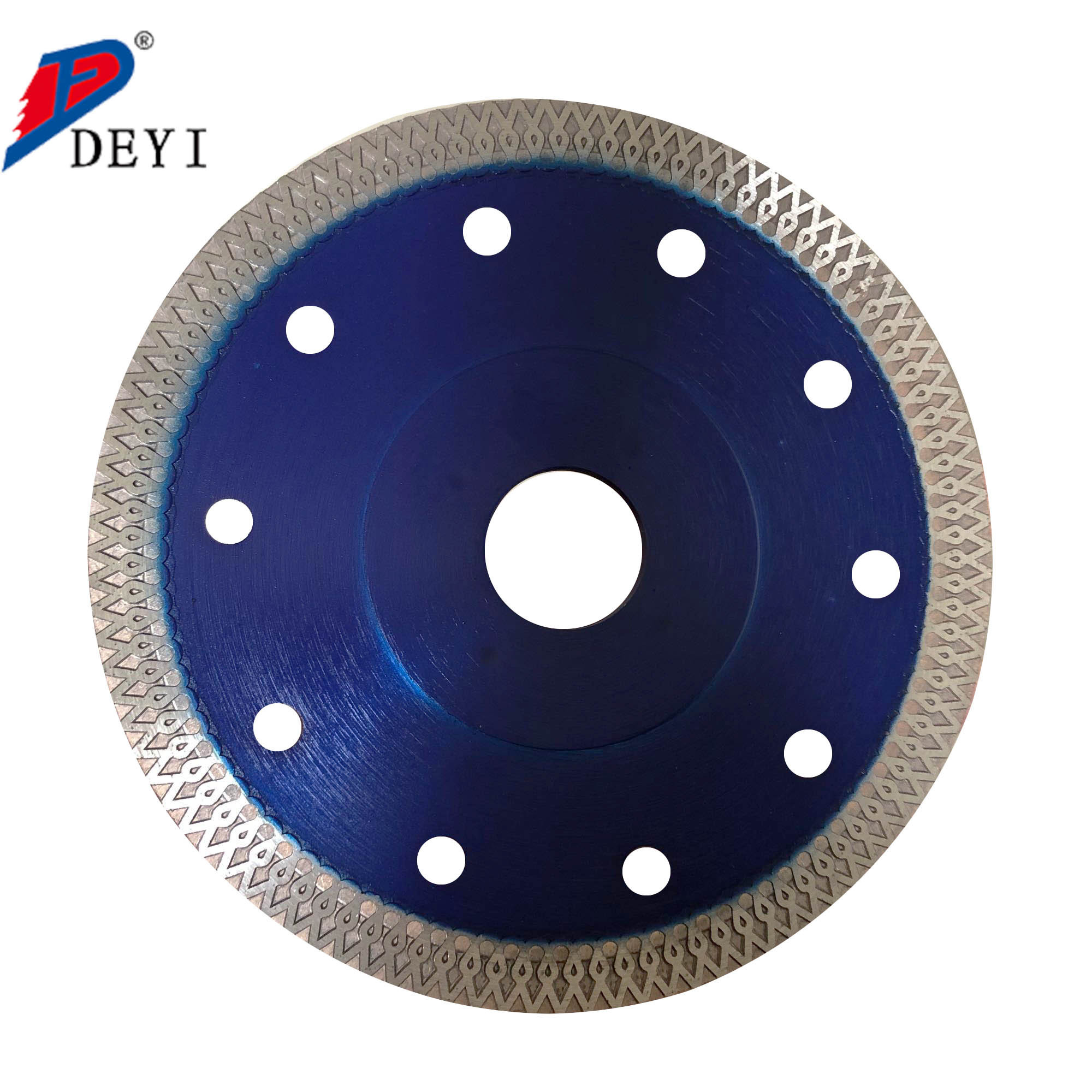 DEYI OEM 180mm Hot pressed circular saw blade diamond cutting disc turbo porcelain tile stone diamond saw blade