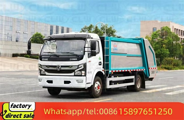 Dongfeng ISUZU HOWO 4X2 6 Cubic Meters split body garbage truck garbage collection mini truck for sale