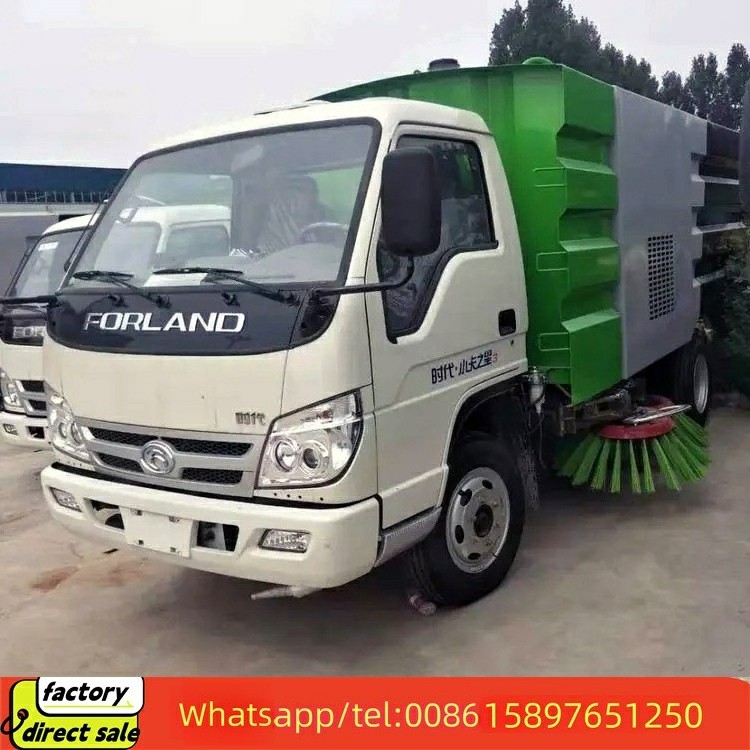 Small 4x2 mini Street Sweeper Vehicle Vacuum Road Sweeper Puel Electric Road Sweeper Cleaning Machine Truck