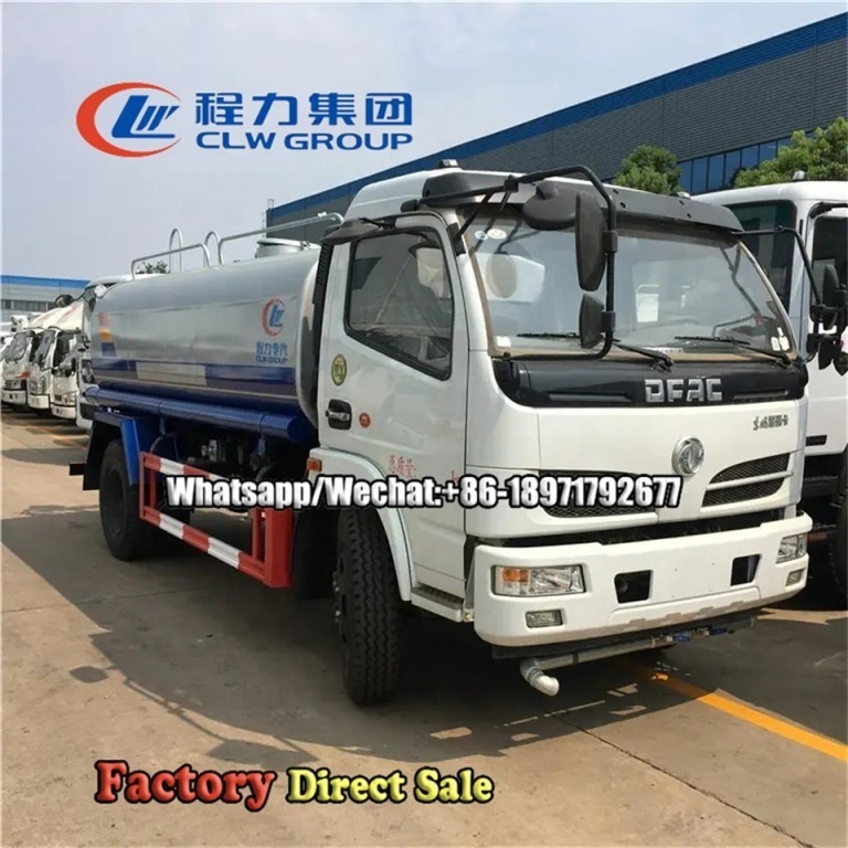 Dongfeng dfac mini water carrier trucks 4x2 Small Water Bowser tanker truck for sale