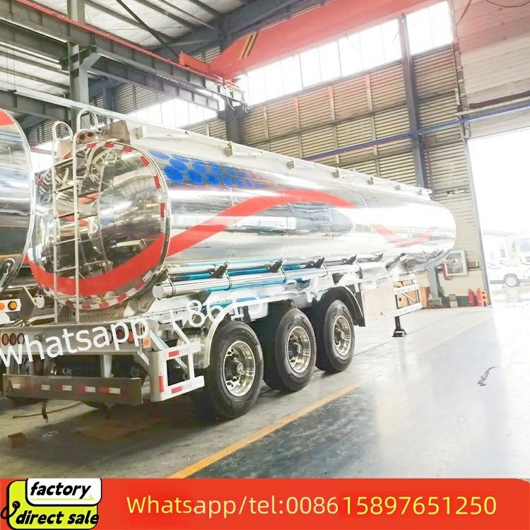 50000L-60000Liters Steel Fuel Tanker Semitrailer 12 Tyre oil tanker trailer Liquid Transport Fuel Tank Truck Semi Trailer