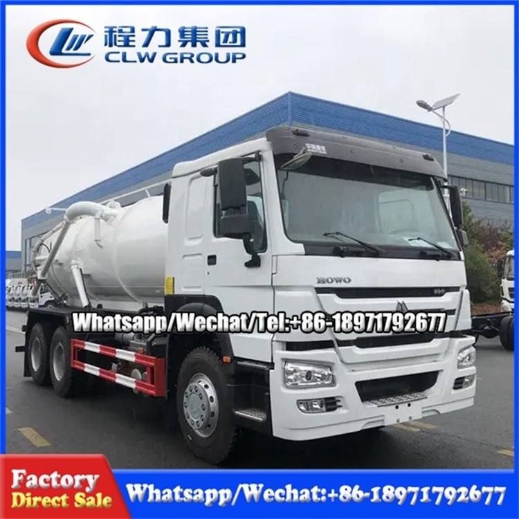 Factory price Sewage Suction Truck 6x4 20000liters Septic Tank Cleaning And Sewage Sucking Truck