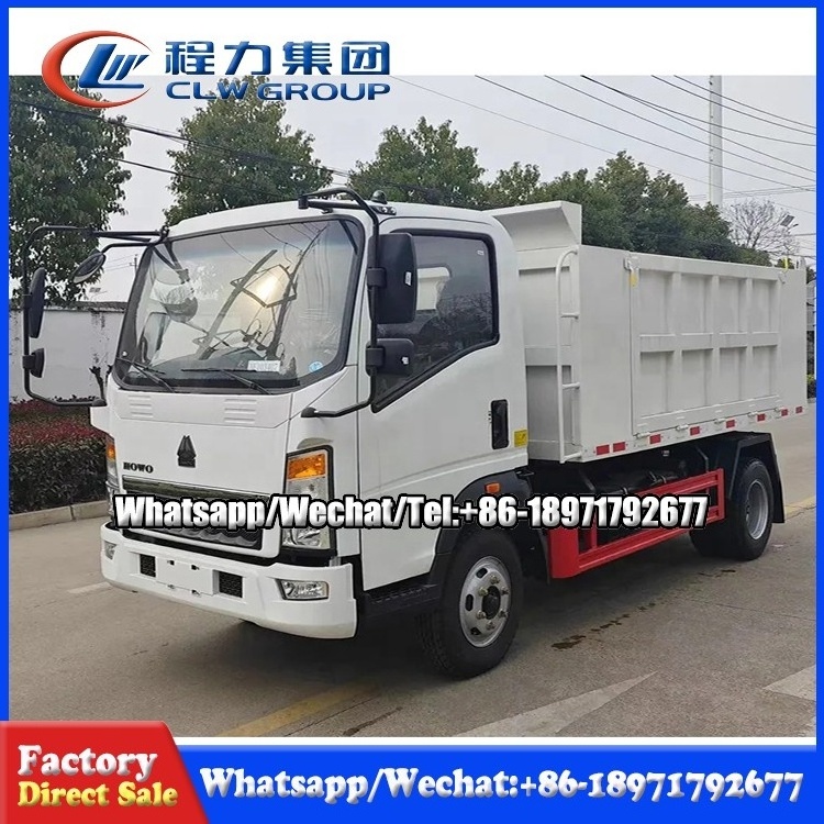 HOWO Light Duty 4x2 4x4 5T 6T Dump Truck Construction Dumper Truck Tipper Lorry  For Sale