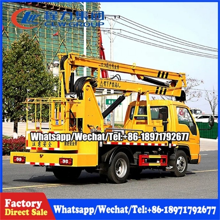 Foton Forland Sinotruk Howo 13-24 Meters Folding Arm Aerial Work Platform Arm Lift Bucket Truck