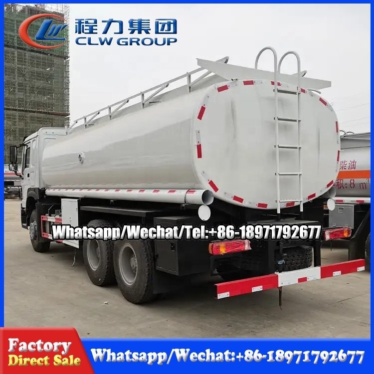 Sinotruk Howo 6x4 20000 Liters Carbon Steel Fuel tanker Oil Refuelling truck For Sale