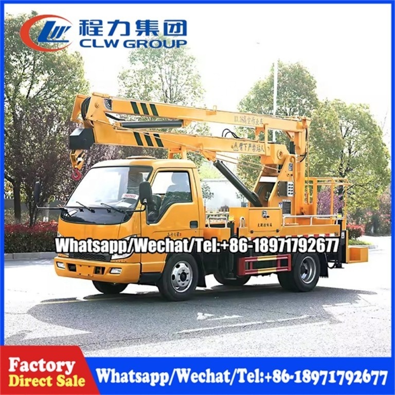 Foton Forland Sinotruk Howo 13-24 Meters Folding Arm Aerial Work Platform Arm Lift Bucket Truck