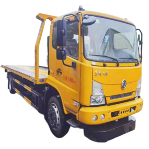 Hot selling Dong feng 4x2 5 tons LHD light duty China flatbed wrecker towing truck rollback road wreckers tow platform trucks