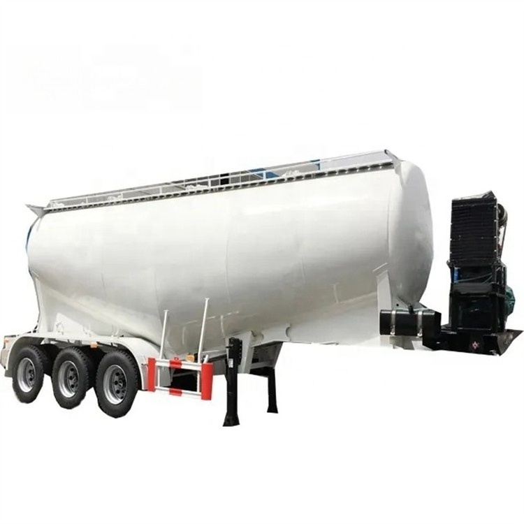 3 Axle 50ton V Shape Bulk Cement Tank Fly Ash Cement Bulker Silo Tanker Truck Semi Trailer