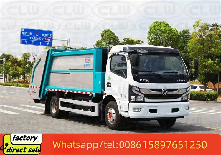 Dongfeng ISUZU HOWO 4X2 6 Cubic Meters split body garbage truck garbage collection mini truck for sale