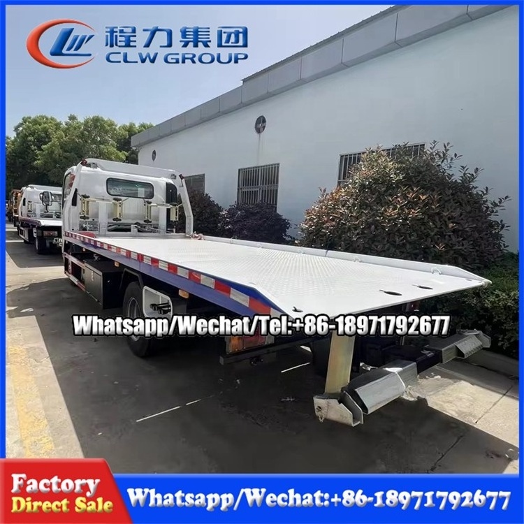 Factory Price 8 Ton Flow-bed Tow Truck 4x2 wrecker Truck Body For Sale