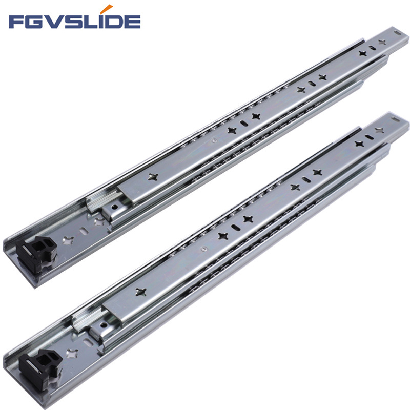 FGVSLIDE 76mm full extension 200kg Heavy Locking heavy load Duty Telescopic Drawer Slides Rails for Industrial Tool Cabinet