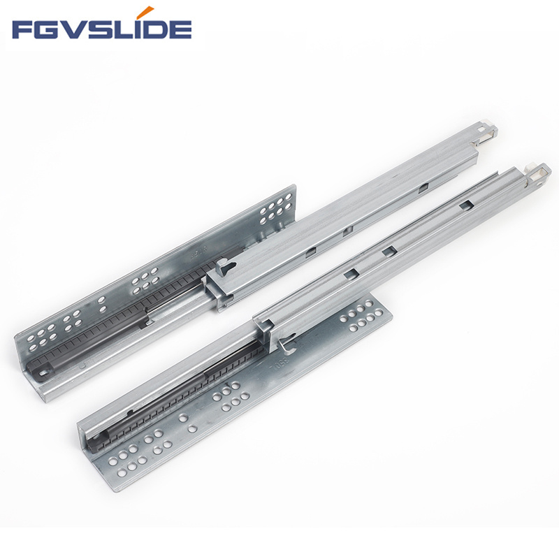 Quality Heavy Duty Telescopic Channel concealed Drawer Slide Rail push open Undermount Drawer Slides