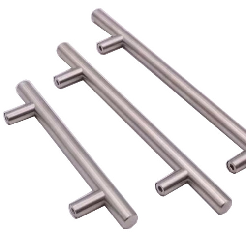 Cabinet Hardware Furniture Hardware Supplier Drawer Soft T Bar SS Door Handle Stainless Steel Tube Handle