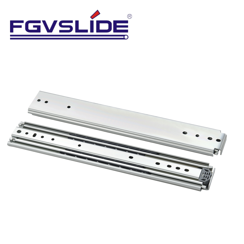 Furniture 76mm Width 250kg load Full Extension Heavy Duty Telescopic Cabinet Rail Ball Bearing RV Drawer Slide