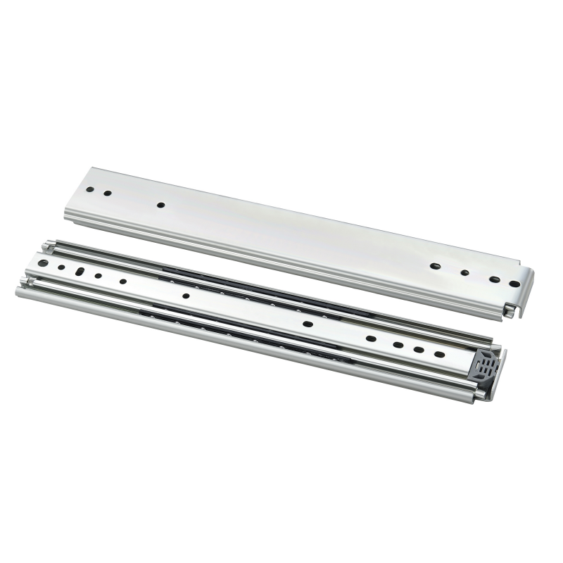 Furniture 76mm Width 250kg load Full Extension Heavy Duty Telescopic Cabinet Rail Ball Bearing RV Drawer Slide