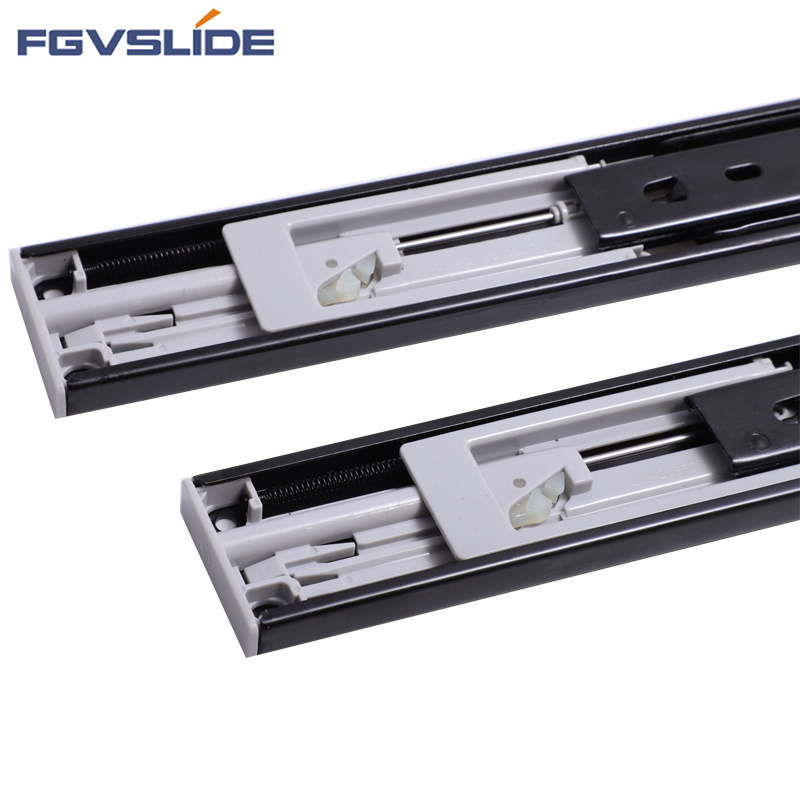 45mm hydraulic damper drawer slides parts full extension ball bearing furniture soft close drawer slide for cabinet