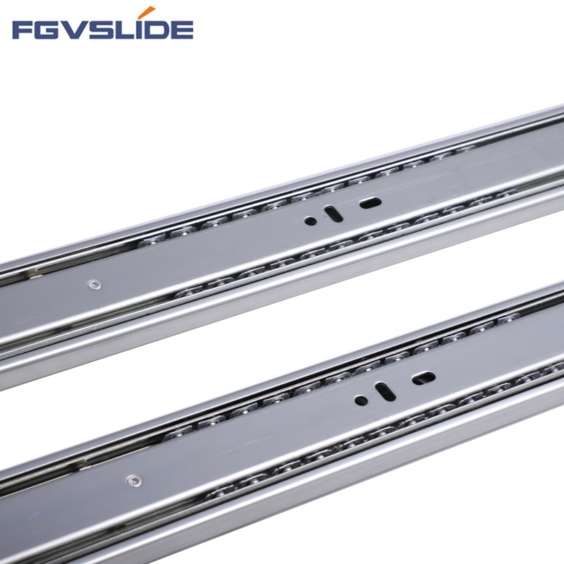 45mm hydraulic damper drawer slides parts full extension ball bearing furniture soft close drawer slide for cabinet