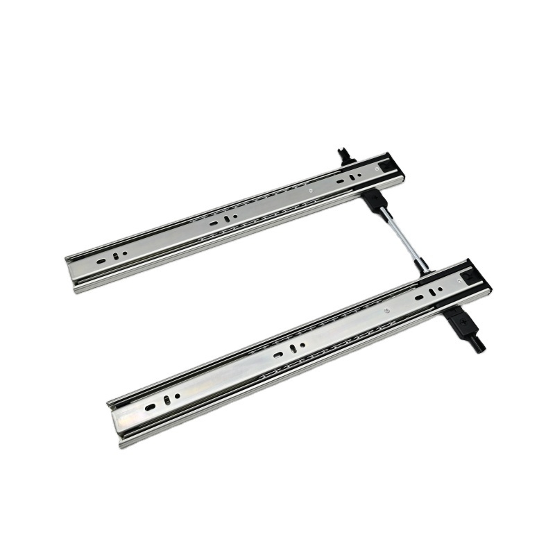 45mm Interlock Mount Telescopic Channel Drawer Runner  Ball Bearing Slide Anti Tilt Drawer Slides