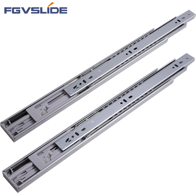 Hafele Vender Full Extension Telescopic Drawer Channel Slide for Drawer Cold Rolled Steel 200-600MM 50000 Times Hydraulic