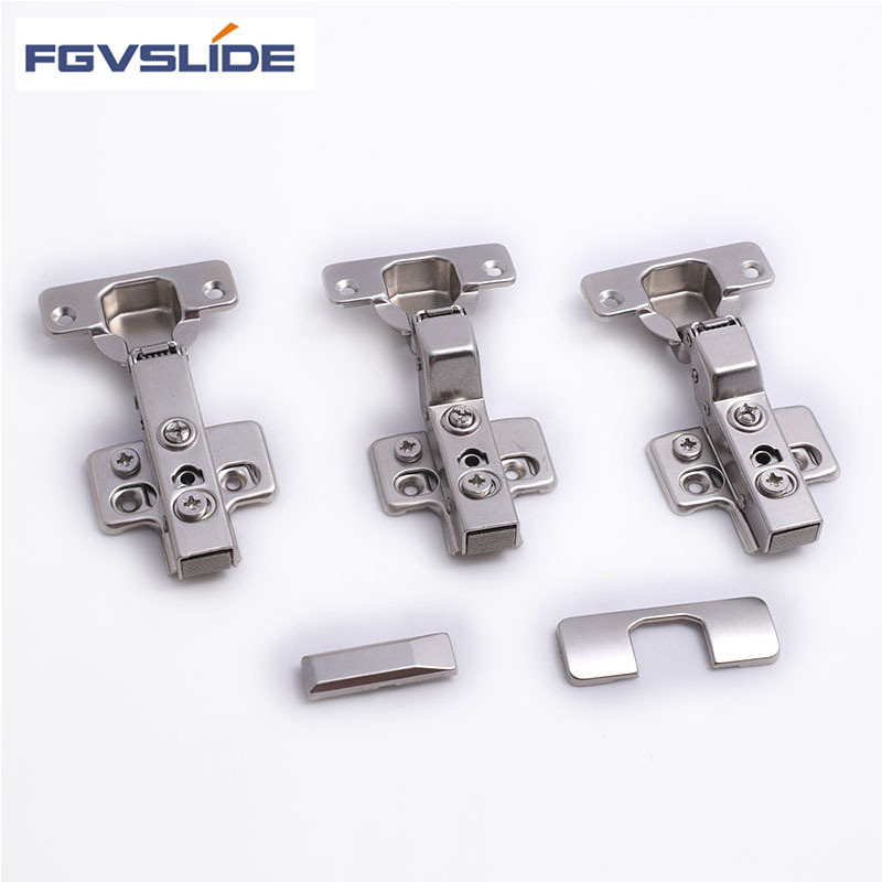 FGVSLIDE Furniture Cabinet Hardware Hinge 35 mm Buffering Full Overlay Clip On Soft Close Hydraulic Kitchen Hinge